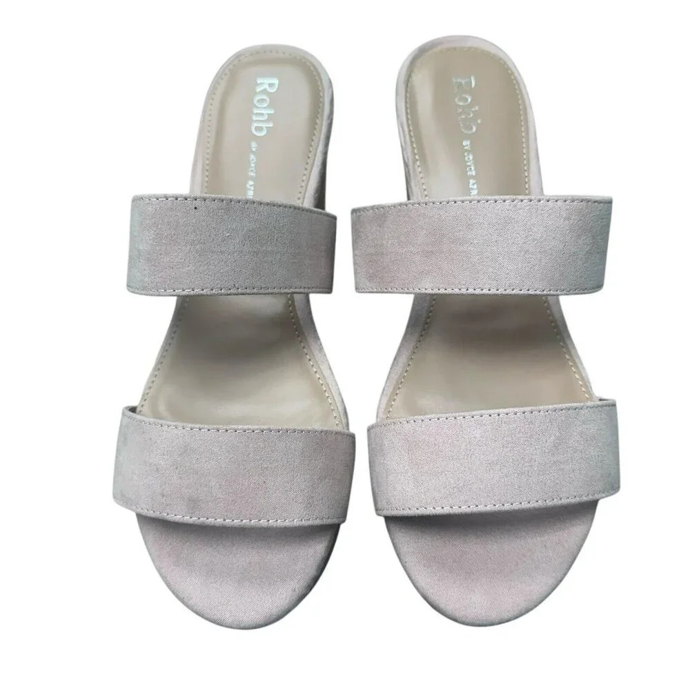 Women's Rohb by Joyce Azria Casablanca Platform G70 Sandals Pink Size 12 Medium - Picture 16 of 16